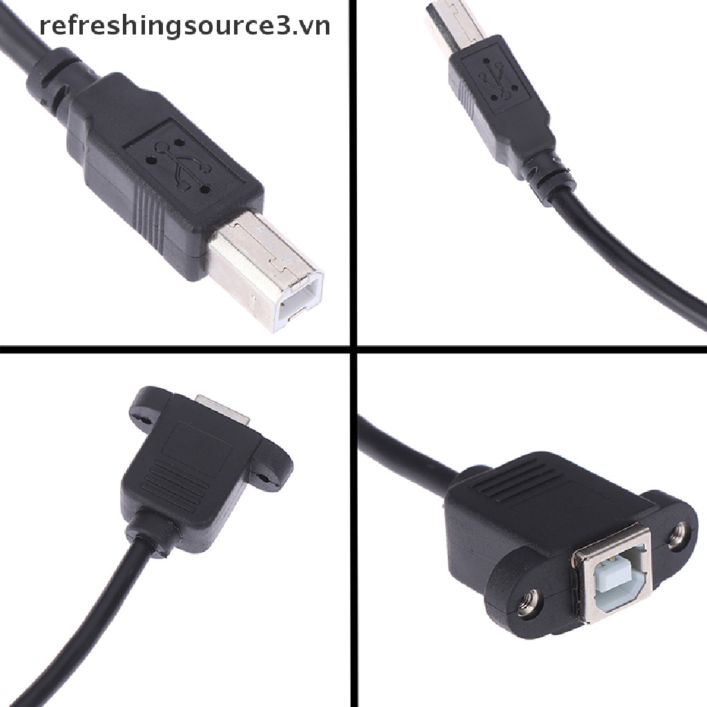 Dây Cáp Nối Dài Usb 2.0 Type B Male Sang Type B Female Kèm Bảng Điều Khiển