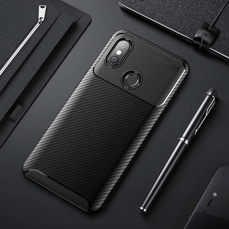 Xiaomi Mi 8 Pro SE Hybrid Slim Soft Carbon Fiber TPU Texture Protect Case Cover