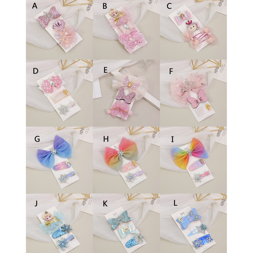 Dây Buộc Tóc Đính Nơ Xinh Xắn Dễ Thương Cho Bé Gái