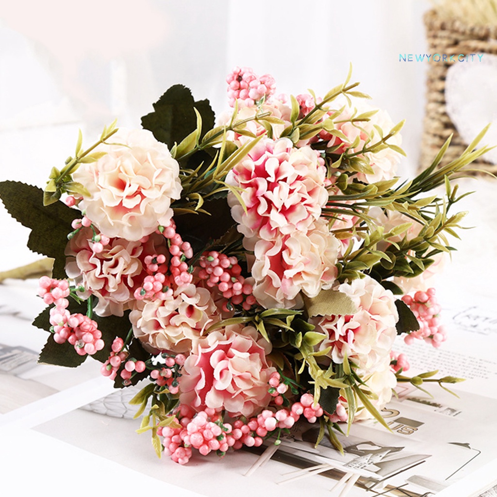 1 Bó Hoa Cúc Giả Bằng Ngọc Trai Nhân Tạo Tinh Tế Trang Trí Nhà Cửa