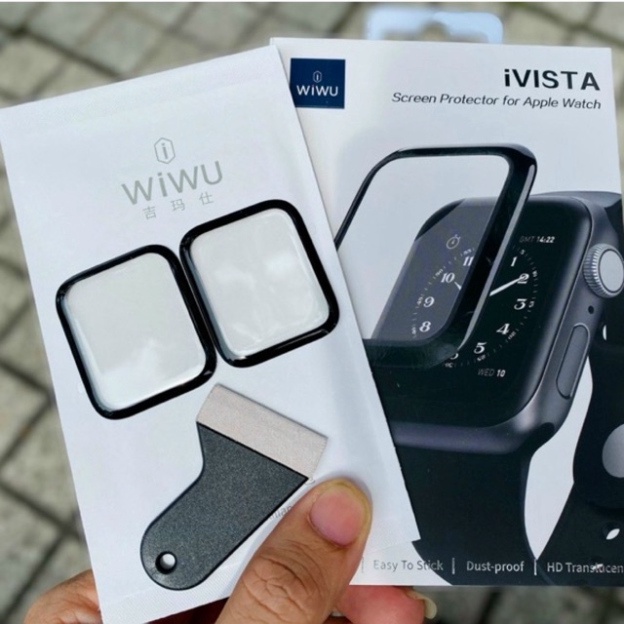 Wiwu iVISTA Bộ 2 miếng dán bảo vệ Đồng hồ Smart Watch 7 Size 41 mm 45 mm,  Series  6,  SE,  5,  4 / 40 mm,  44mm,  38 mm