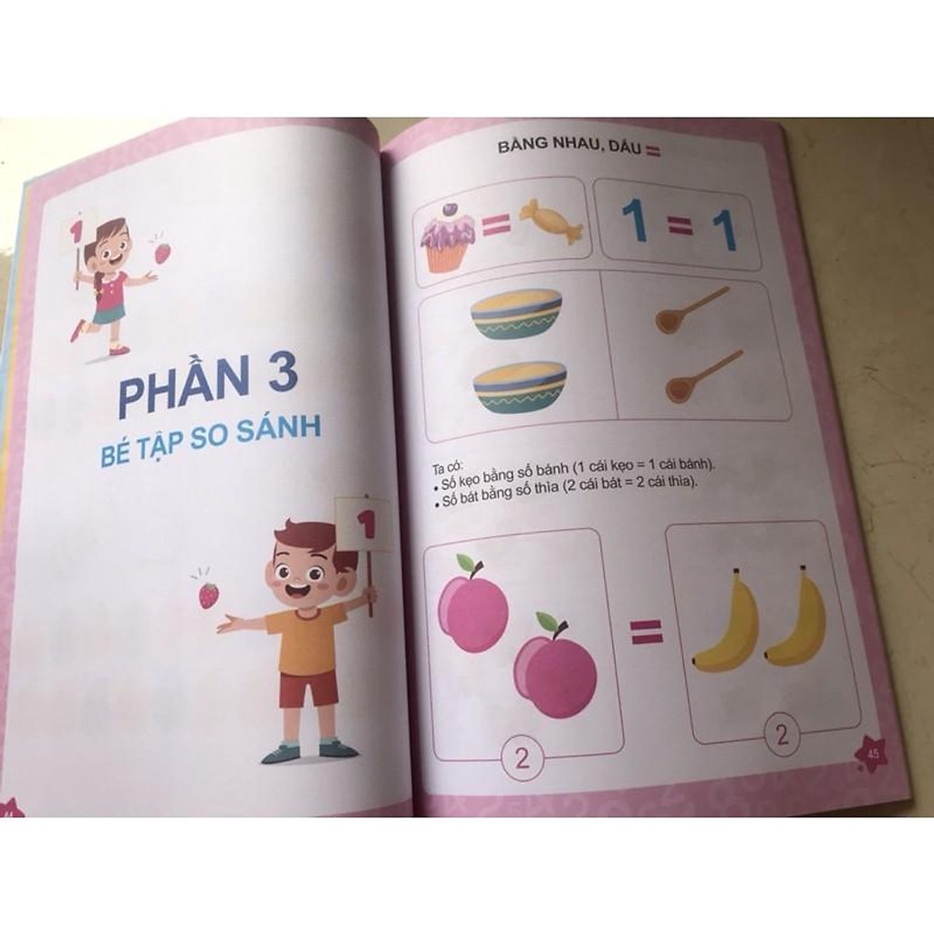 Sách Bé chinh phục toán học (Toán học tư duy dành cho trẻ từ 4-6 tuổi - Phiên bản mới)