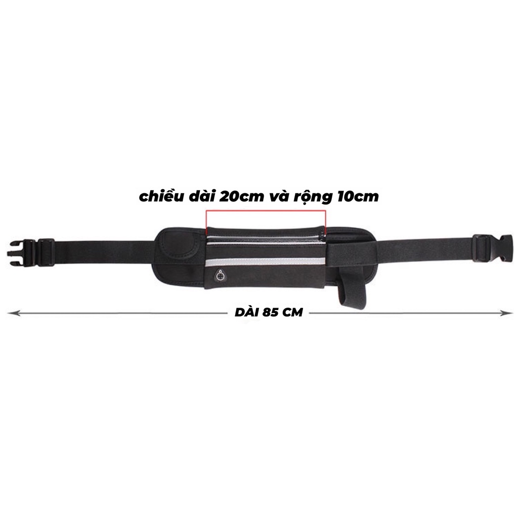 Túi Đeo Bụng, Đai Đeo Bụng Nam Nữ Đa Năng Đựng Điện Thoại Tập Gym Chạy Bộ, Đi Xe Đạp , Leo Núi Chơi Thể Thao có Phản Qua