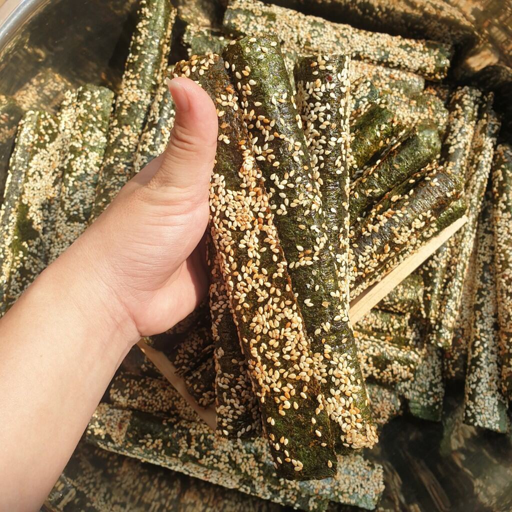 1 Kg Rong Biển Miếng Cuộn Mè Siêu Ngon-đồ ăn vặt