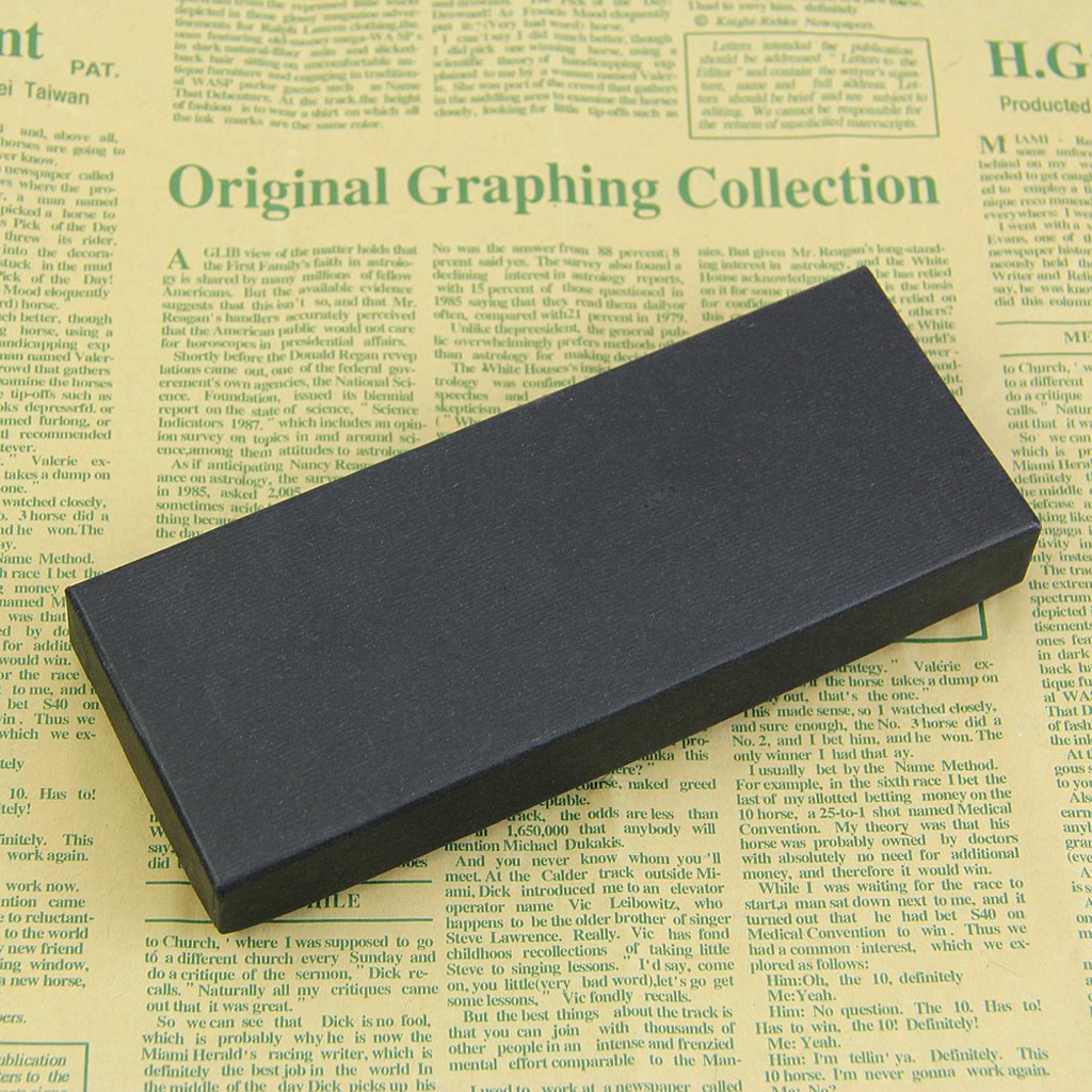 High Quality Black Fountain Pen 22KGP M Nib Set New