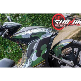Tem Trùm Air Blade Xanh Đen Camo