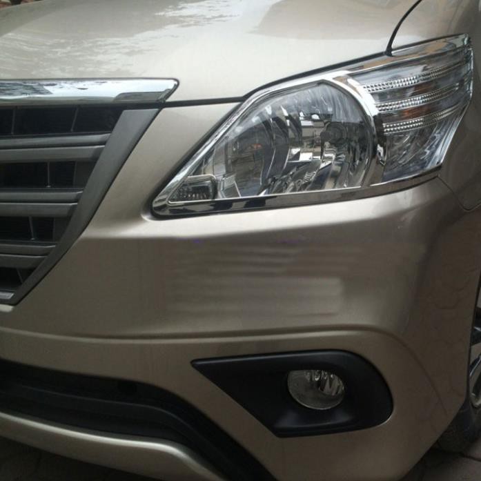 Ốp Đèn Pha, Hậu innova 2013 - 2016 Mạ crom cao cấp