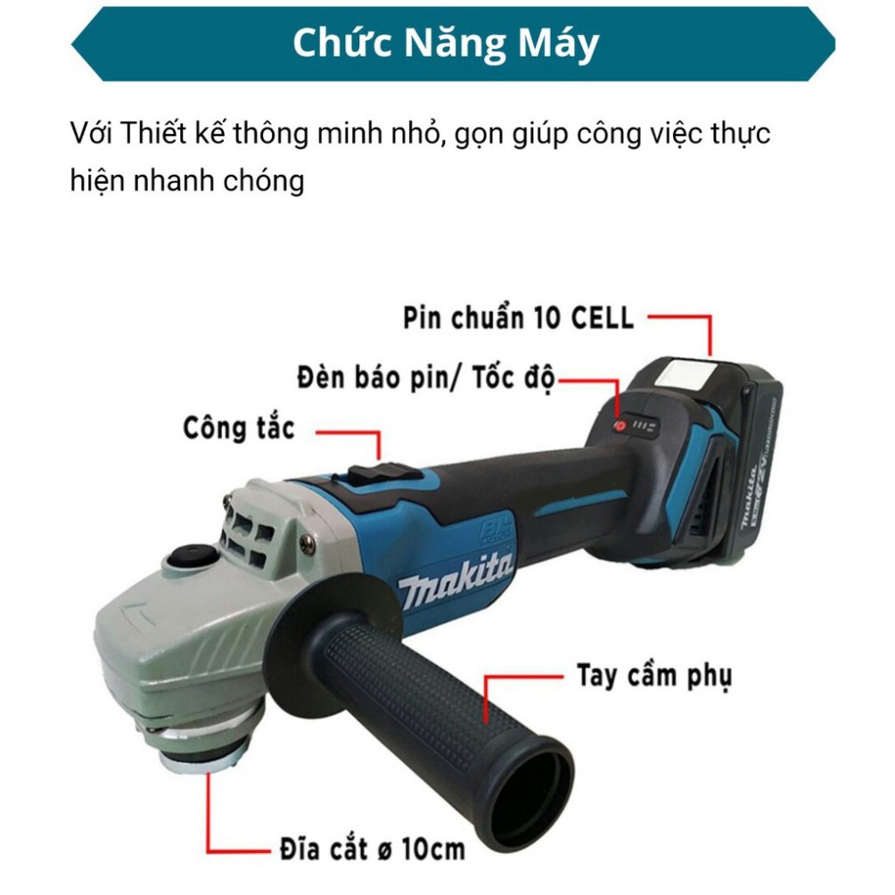 Thân máy mài dùng pin Makita 188V