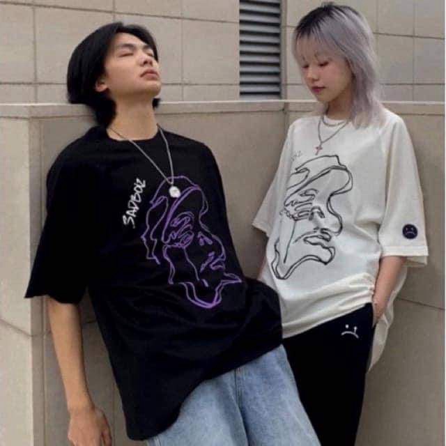 KHẨU TRANG CAO CẤP MÀU ĐEN DÙNG CHO Áo thun nam nữ Unisex tay lỡ form rộng Sadboiz story size 40-75kg