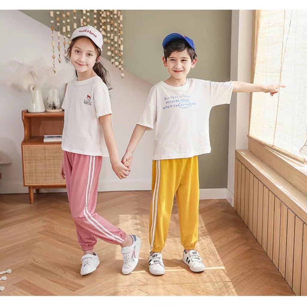 Quần dài kẻ sọc thời trang cho bé trai và bé gái
