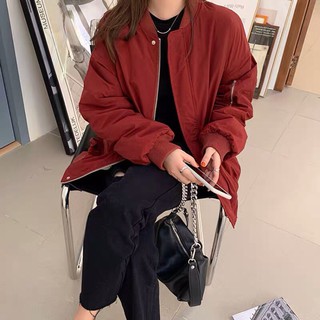 [[Order]] Áo khoác phao bomber lót lông đại hàn