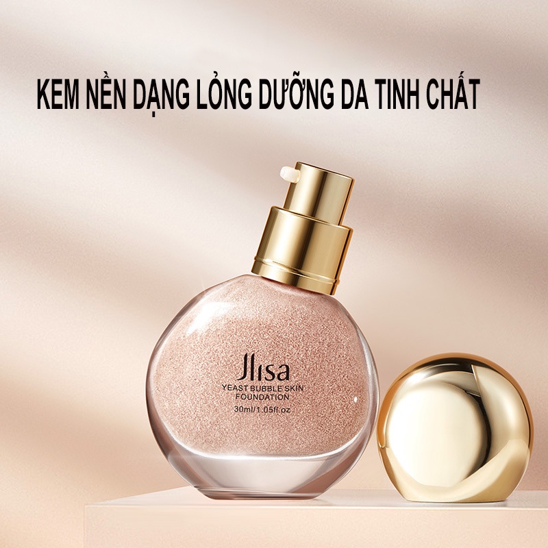 Kem nền tinh chất dưỡng da dạng lỏng kiểm soát dầu che lỗ chân lông tự nhiên Jlisa 30ml-URBPPFD