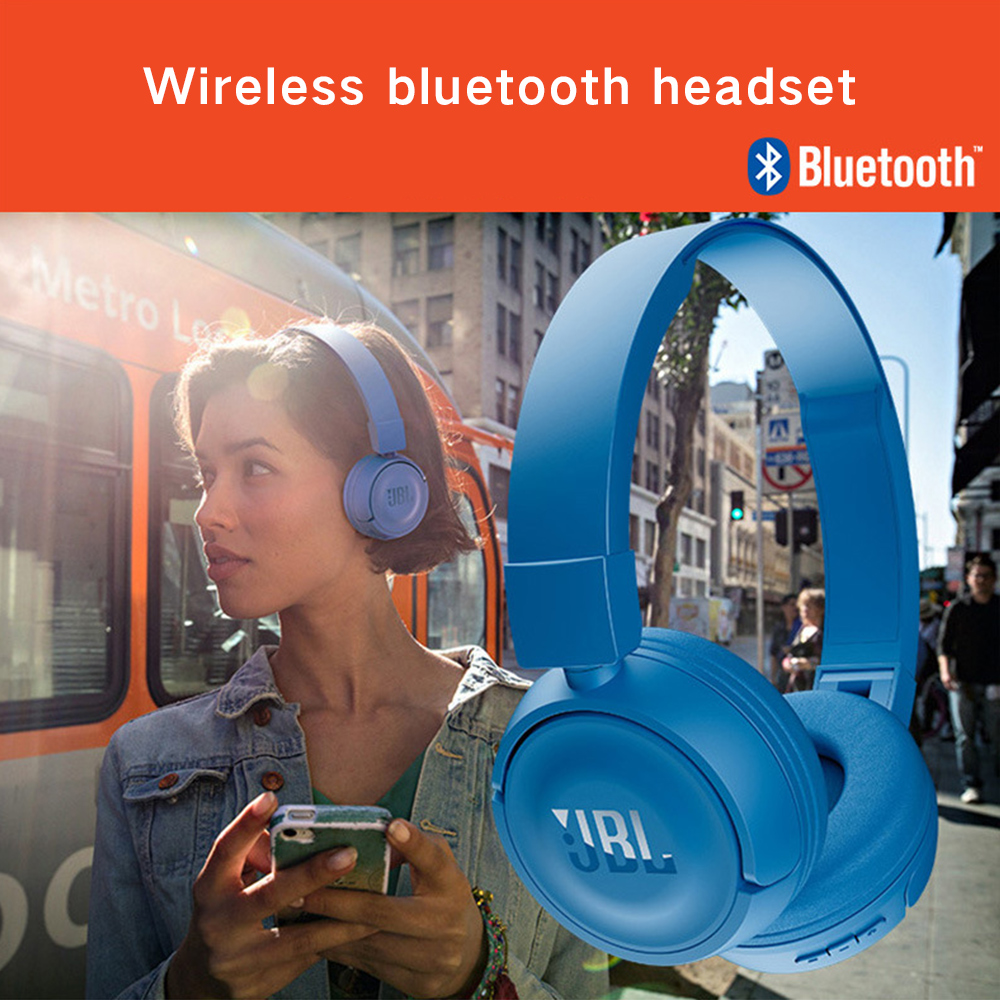 Tai Nghe Bluetooth Jbl T450Bt Có Thể Gập Lại Được Kèm Mic