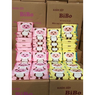 Khăn ướt BIBO cho bé không mùi, bịch 100 tờ giấy ướt