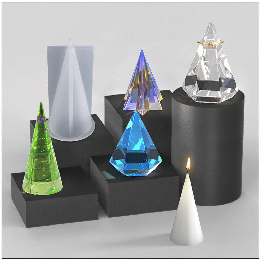 Khuôn Làm Giá Đỡ Nhẫn Hình Nón Bằng Nhựa Resin DIY