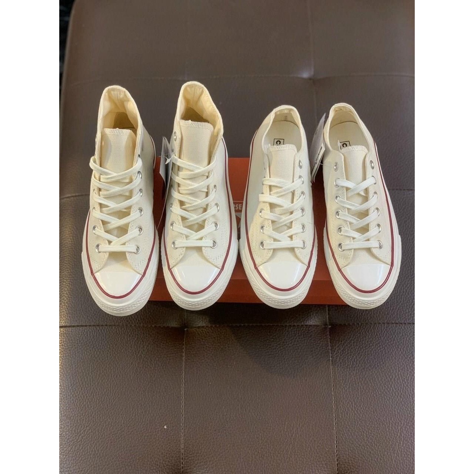 Giày cv , giày ulzzang nữ nam thể thao hàn quốc đế bóng tem đỏ full box phụ kiện