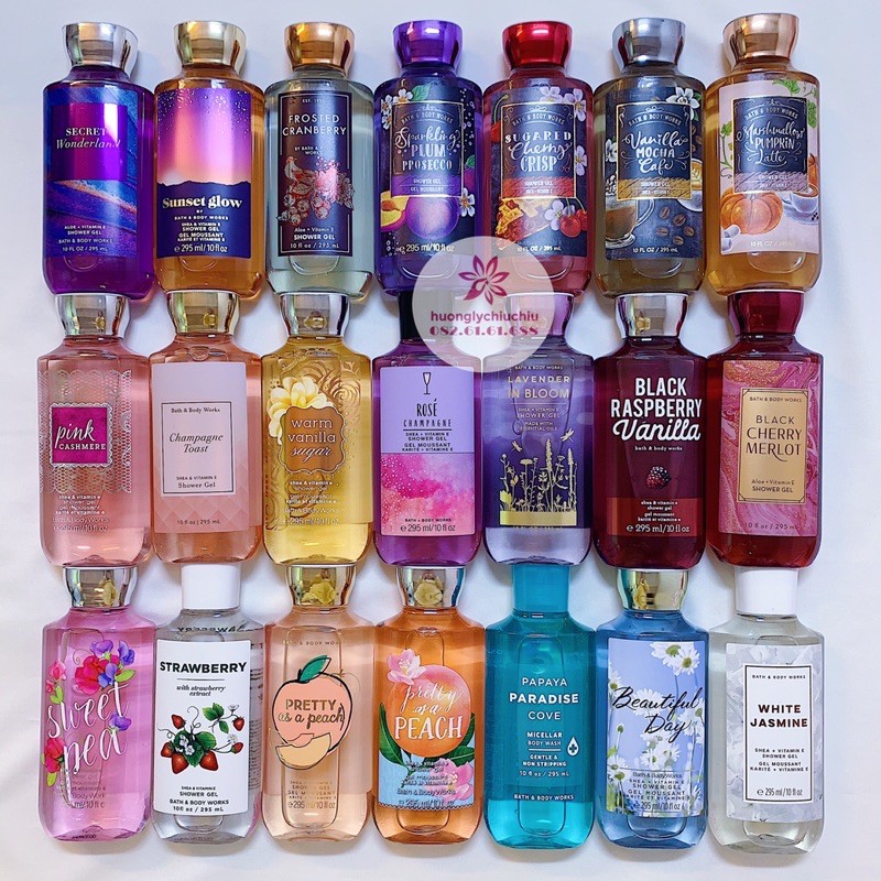 Sữa tắm Bath and body Works dạng gel 295ml mẫu mới update liên tục