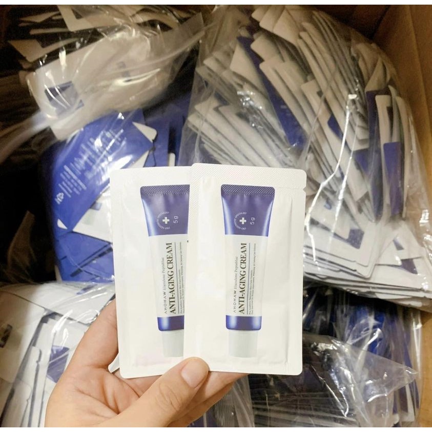 Kem Anti Trẻ Hóa Làn Da, Chống Lão Hóa, Xóa Nhăn Ahohaw Elazulene Peptablue Anti- Aging Cream