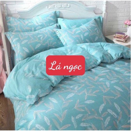 Combo 4 món-1 ga chun ,2 vỏ gối năm,1 vỏ gối ôm cotton poly 1m2,1m5,1m6,1m8,2m2