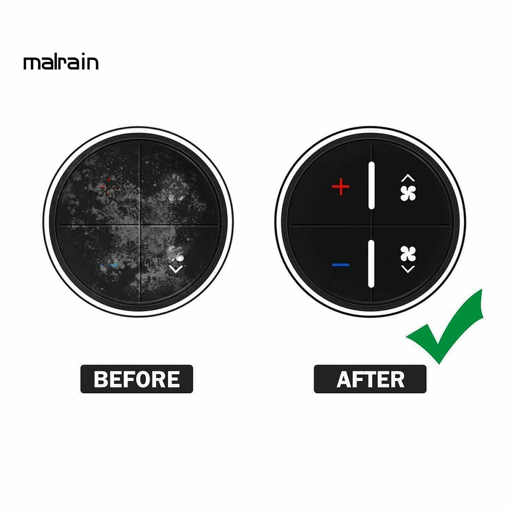 Bộ 19 Miếng Dán Nút Điều Khiển Trang Trí Nội Thất Xe Hơi Buick
