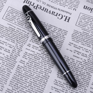New Jinhao 159 Black And Silver for M Nib Fountain Pen Thick