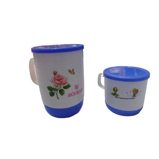 Ly ca tròn nhựa có nắp