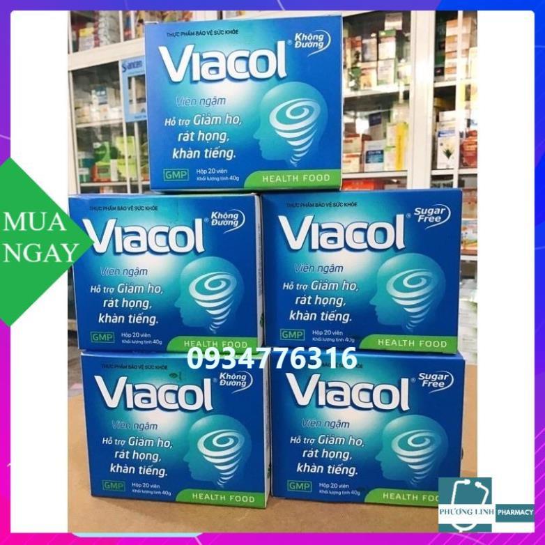Viên ngậm VIACOL (hộp 5vỉ x 4 viên)