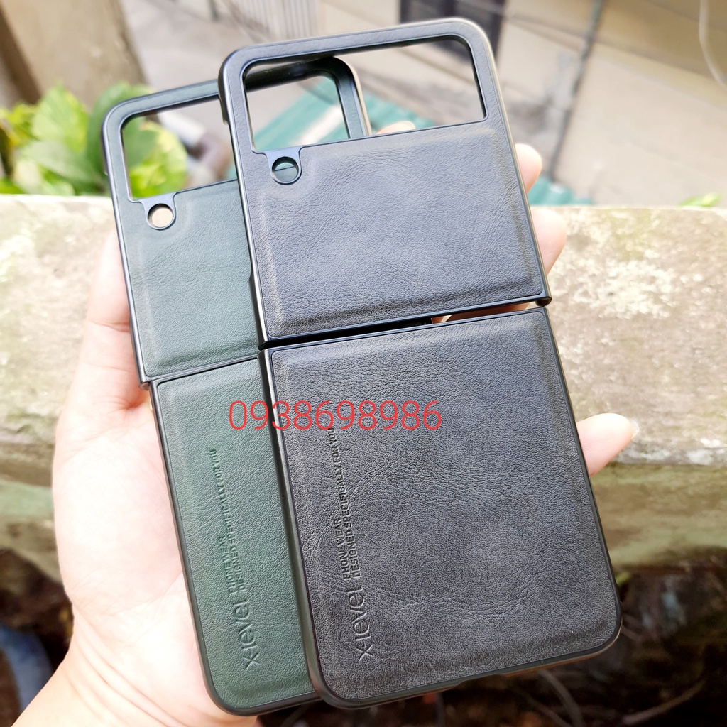SAMSUNG GALAXY Z FLIP 4 / z flip 4 _ ốp lưung da hiệu X-LEVEL sang chảnh