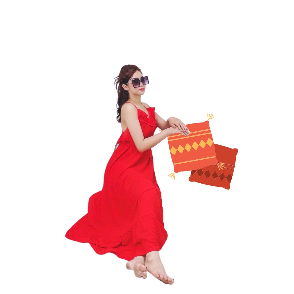 MAXI DÃ NGOẠI, ĐI BIỂN, ĐẦM ĐI DU LỊCH NHÚN BÈO XẾP TẦNG QUYẾN RŨ ODERI MX09