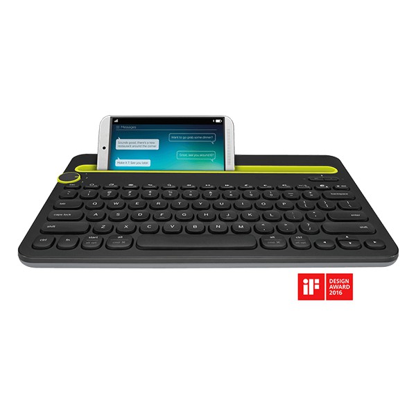 Bàn phím Logitech K480 Bluetooth - Màu Đen 3.0 dùng cho thiết bị android/ipad/iphone