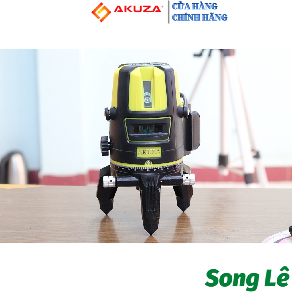 [HCM] Máy cân bằng Laser 5 tia xanh AKUZA - Chính Hãng(Màu vàng, Phím bấm) FULL PHỤ KIỆN