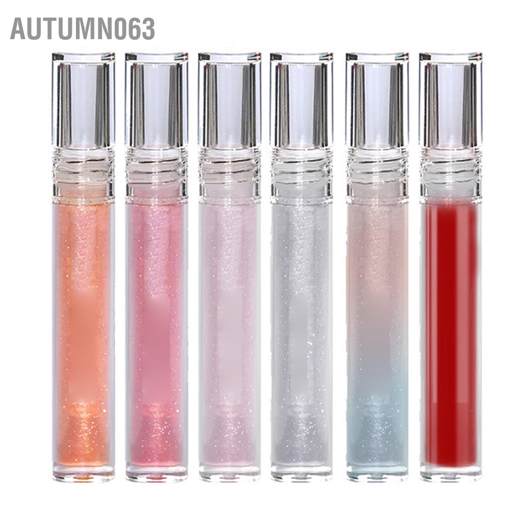 Autumn063 Trang điểm Chất lỏng Son bóng Dưỡng môi ẩm Môi trường Glitter Lip Oil cho các cô gái Phụ nữ