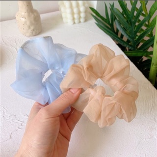 Cột tóc scrunchies voan trong