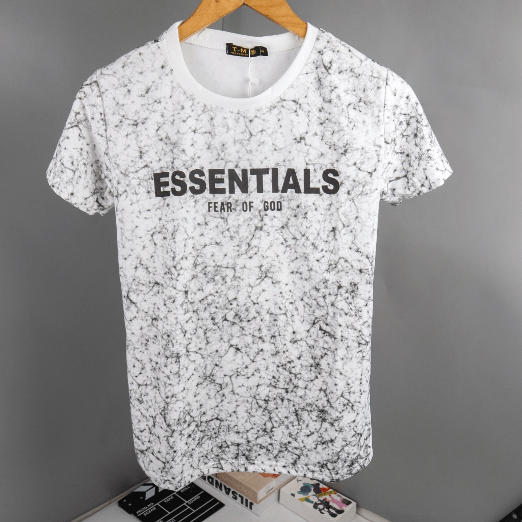 (FREE SHIP) ÁO THUN NAM PHỐI HỌA TIẾT CHẤM BI ESSENTALL CAO CẤP CHÂT LIỆU THUN COTTON CAO CẤP CÓ HAI MÀU VLTN SHOP