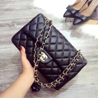Túi đeo chéo nữ thêu ô nhiều ngăn