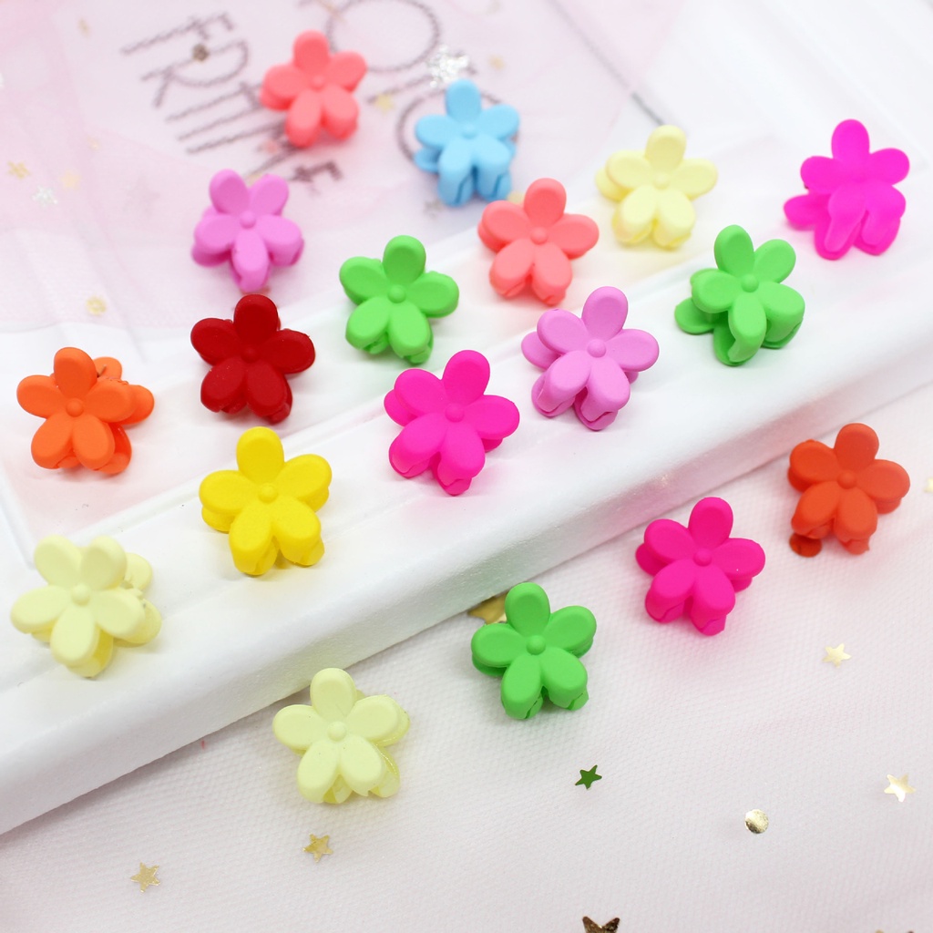 Combo 10/20/50 kẹp tóc mini dễ thương nhiều kiểu cho bé gái, kẹp càng cua nhỏ xinh hình hoa mai, vương miện, tai thỏ HOT