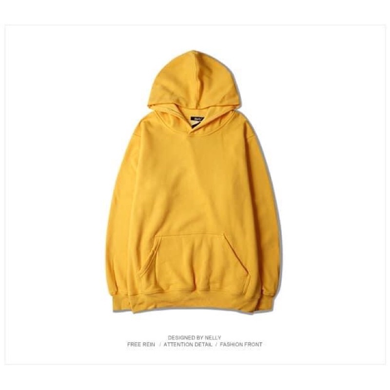 Áo Hoodie Unisex chính hãng Nelly Heybig trơn nỉ, chất cực dày dặn  Tổng 20 màu