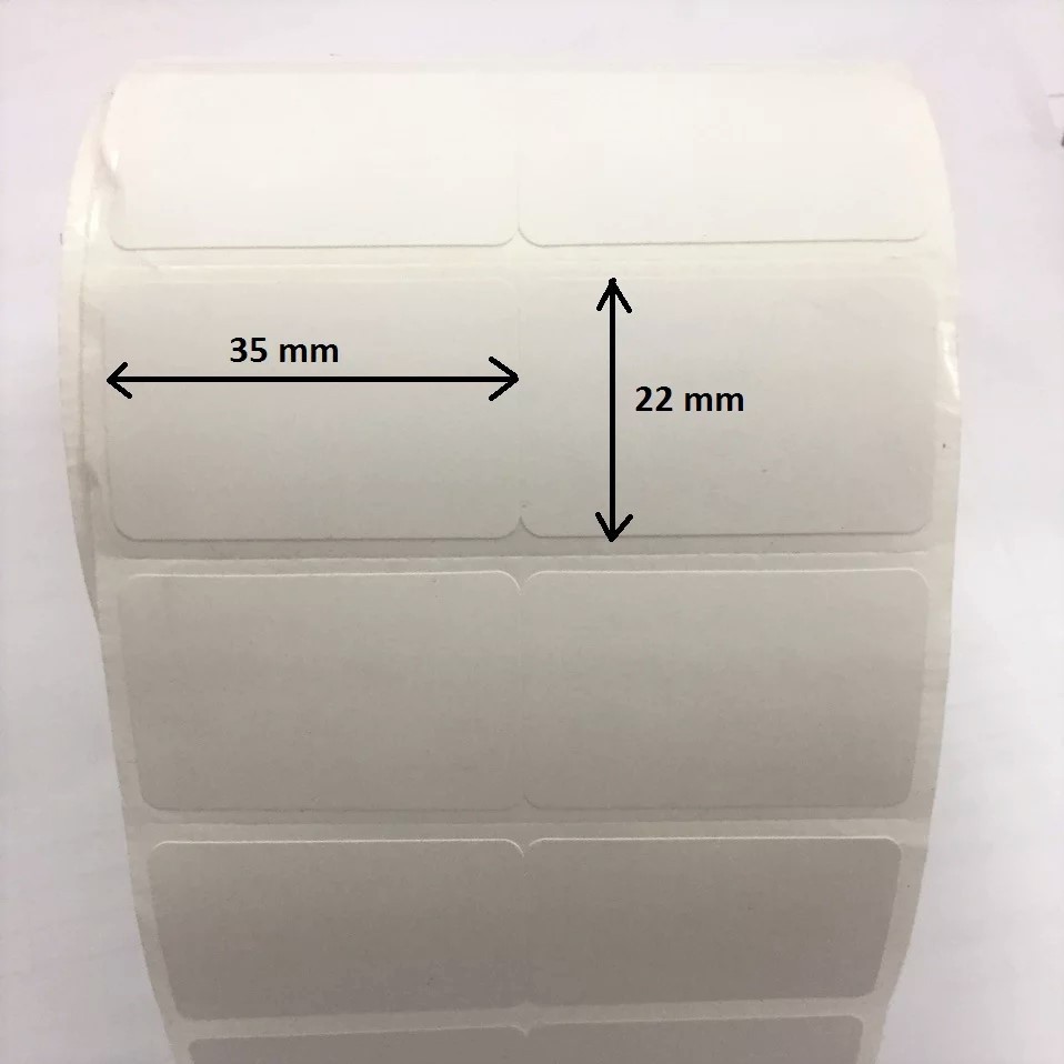 Cuộn Giấy in Mã Vạch 2 Tem 1 Hàng 70x22  Tem Nhiệt Cuộn 2000 Tem -2400 Tem