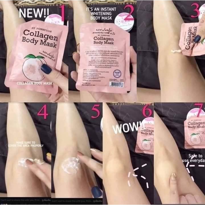 Mặt Nạ Ủ Dưỡng Trắng Da Collagen White Peach Mark By Fonnfonn 50g | BigBuy360 - bigbuy360.vn