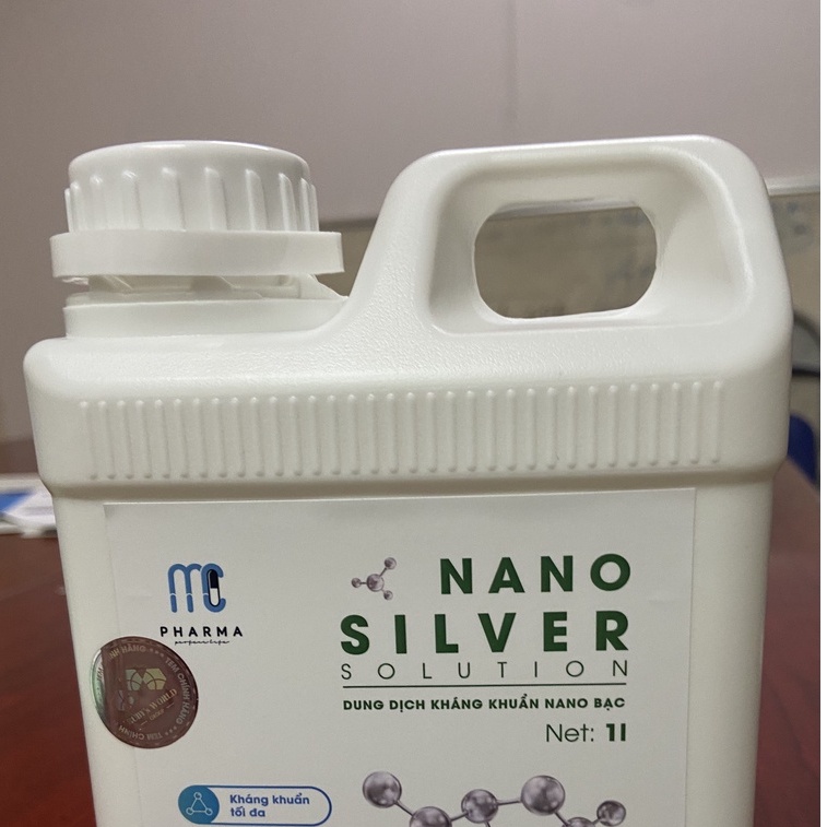 Dung dịch Nano bạc khử khuẩn MC Pharma chính hãng  dùng cho máy phun diệt khuẩn ô tô, phòng ở hiệu quả