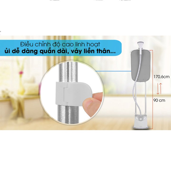 Bàn ủi hơi nước đứng Philips GC487, Hàng phân phối chính hãng