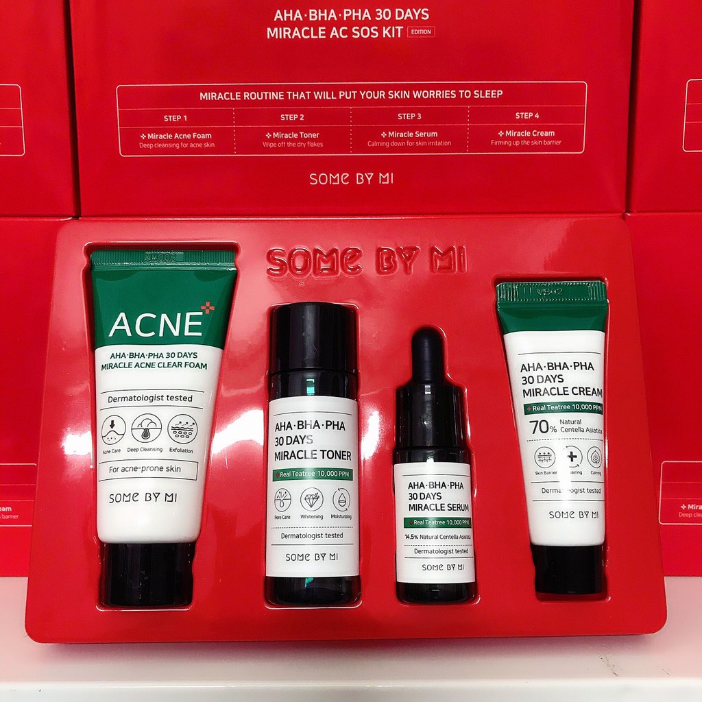 Set 4 Món Some By Mi AC SOS AHA - BHA - PHA 30 DAYS Kit