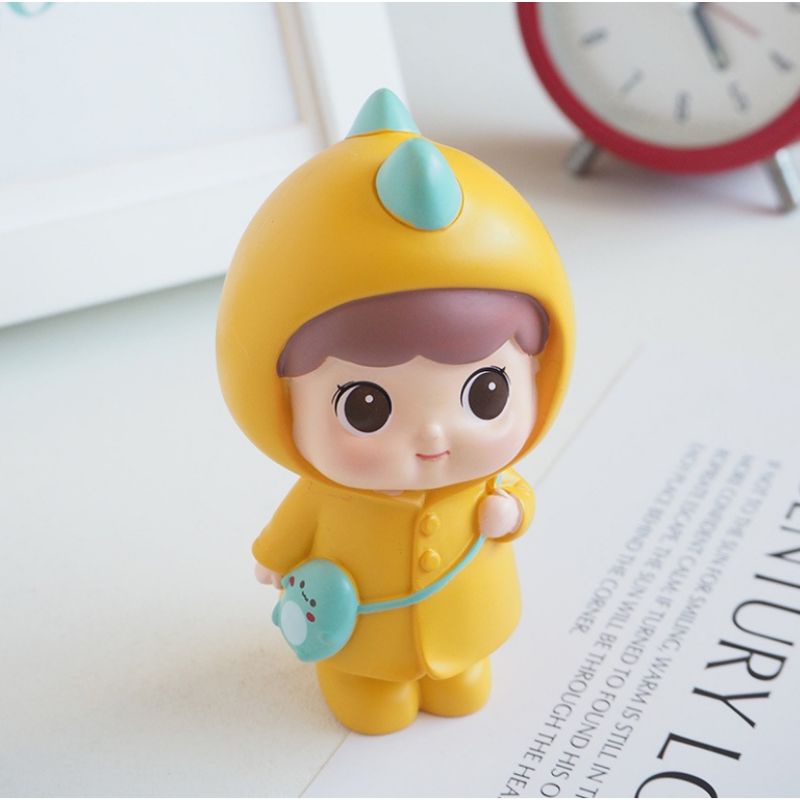 ĐÔI EM BÉ KUTE ÁO VÀNG  TRANG TRÍ BÁNH KEM