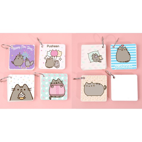 sổ note flashcard to in hình pusheen FCT10