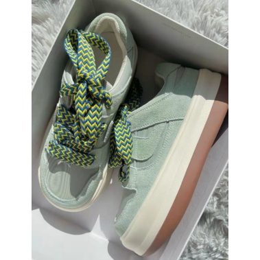 Giày Thể Thao Đế Dày Tăng Chiều Cao Cột Dây Thời Trang Xuân Hè Cho Nữ