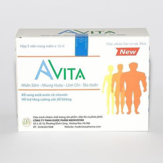 Viên vitamin tăng cân nam Avita - SCenter - Bổ sung vitamin tổng hợp dành riêng cho người gầy , chán ăn, mệt mỏi