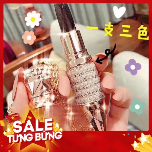 Son 3 màu Kim Cương AGAG dưỡng ẩm siêu lì (Hạt Đá ) | BigBuy360 - bigbuy360.vn