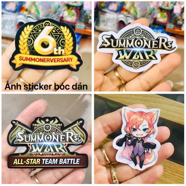 Sticker in theo yêu cầu có lớp ép lụa 5x7cm đề can bóc dán