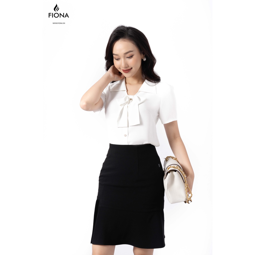 Chân váy công sở cao cấp FIONA, chân váy dáng ôm, xếp ly  bên F250623