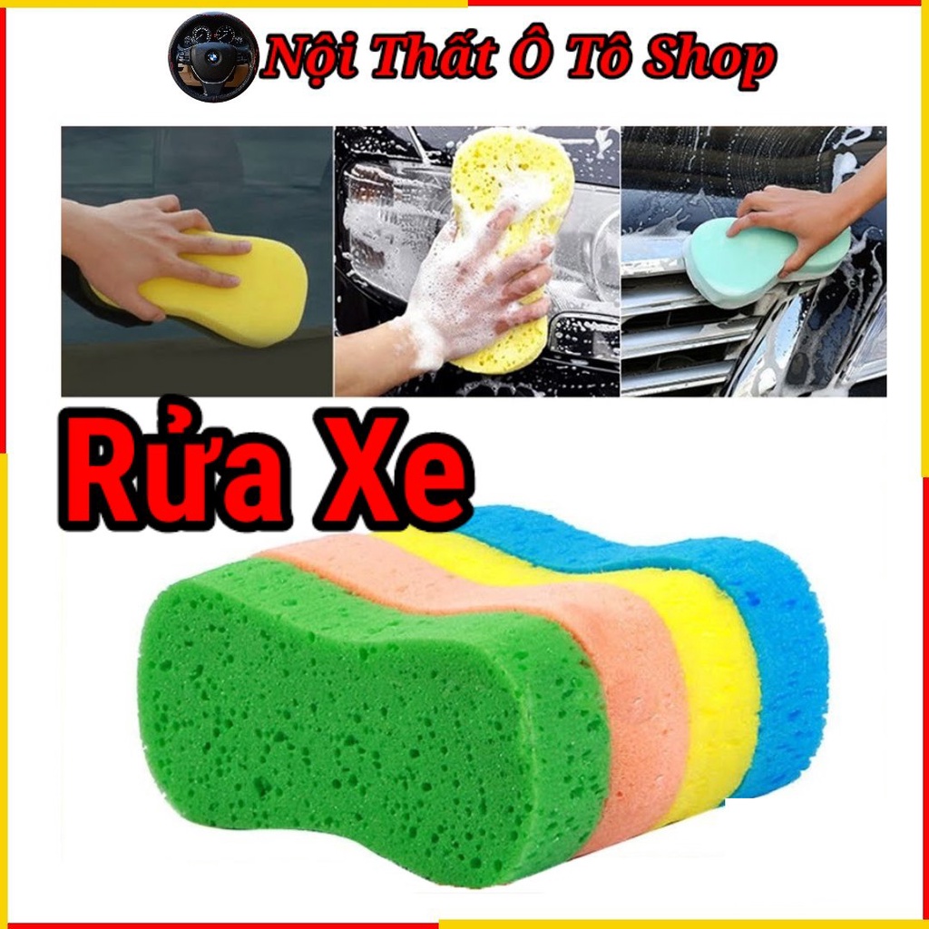 Miếng Bọt Biển Rửa Xe Lau Xe Hơi - Xe Ô Tô Siêu Đa Năng - Đánh Bóng Xe Hơi | Phụ Kiện Nội Thất Ô Tô Sh